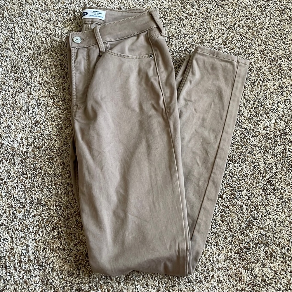 Khaki Old Navy Skinny Pants